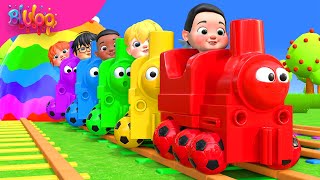 Train Choo Choo Song | Colorful Train | BluLoo Nursery Rhymes & Kids Songs