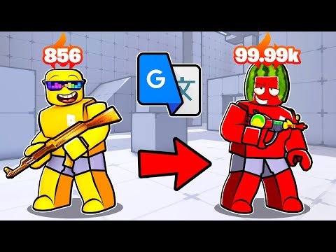 Roblox Rivals But We GOOGLE TRANSLATE 100 Times