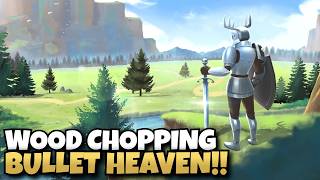 NEW Bullet Heaven Roguelite with Wood Chopping and Crafting! | In Woods