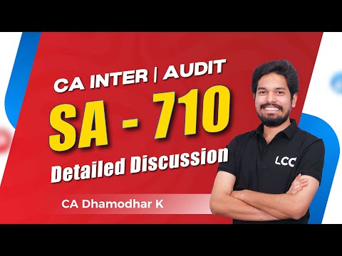 SA 710  CA INTER AUDIT ||  BY  CA DHAMODHAR K