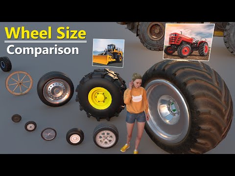 Wheel Size Comparison of different vehicles