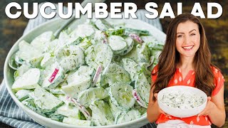 Creamy Cucumber Salad Recipe | Easy and Delicious!