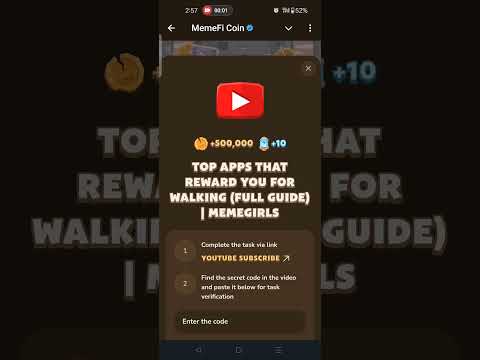 TOP APPS THAT REWARD YOU FOR WALKING (FULL GUIDE) | MEMEGIRLS | Memefi New Video Code