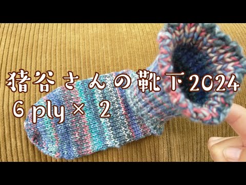 【猪谷さんの🧦】苦手な踵を思い出しながら編む動画です🤓