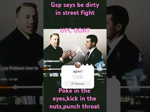 UFC george st.piere how to street fight, fight dirty #ufc #funny #gsp #goat #fight #mma#shorts