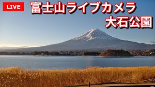 【LIVE】河口湖大石公園からの「富士山ライブカメラ」　"mount fuji live camera" from Lake Kawaguchiko Oishi Park