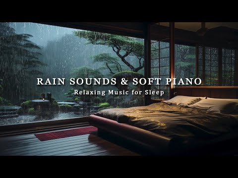 FALL INTO SLEEP INSTANTLY - Peaceful Piano + Soft Rain | Eliminates Negative Energy, Deep Sleep