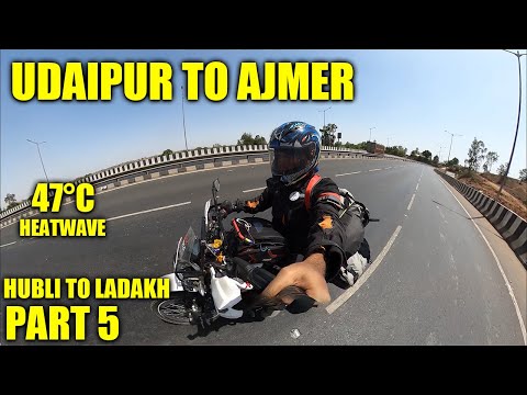 Part-5 🔥Adventure Bike Trip to Leh Ladakh | Udaipur to Ajmer | Xpulse 200 #TheGeekIndia #Kannadvlog