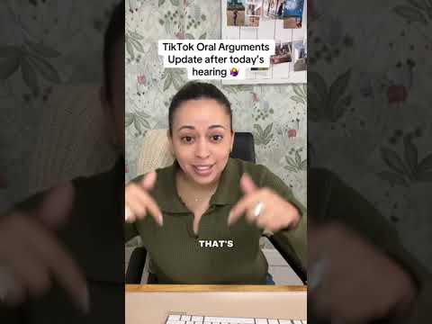 60 second update about the TikTok Ban after the Oral arguments this morning