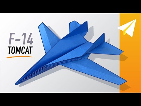 Epic Jet Paper Airplane REALLY Flies! How to Make F-14 Tomcat, by Origami Master, Michael LaFosse