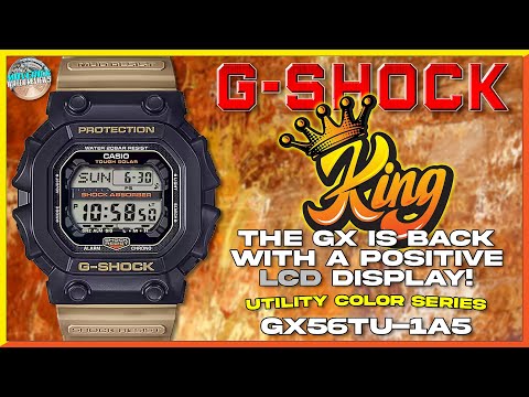 The King Is Back With A Positive Display! | G-Shock Utility Color Series King Square GX56TU-1A5