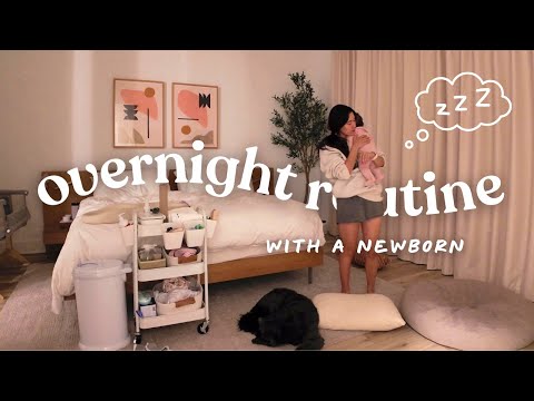 🌙 Spend ALL Night with Us & Our Newborn | Baby Bedtime Routine & Exclusively Breastfeeding