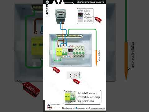 ต่อสายตู้ไฟคอนซูมเมอร์ยูนิต Consumer unit wiring diagram #ไฟฟ้า #diy #ช่างไฟฟ้า #บ้านและสวน