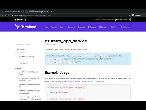 Terraform Azure App Service