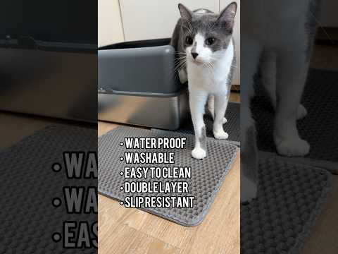 Litter mats help keep your house clean! #cats #amazonfinds #catlitter #littermat