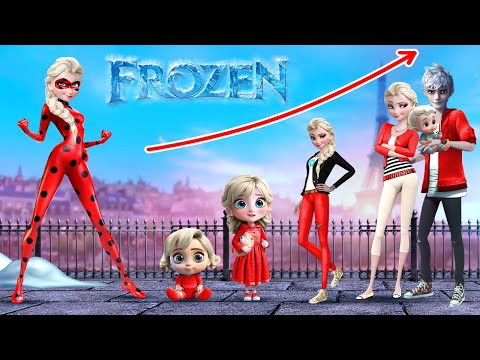 Frozen Elsa in Miraculous LadyBug style Growing Up