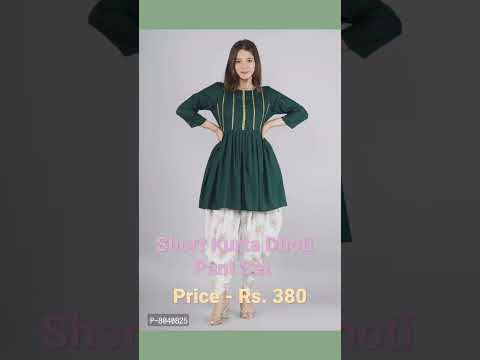 Trending Short Kurta Dhoti Pant Set|| dhoti pant with kurta for girls||#short  #shorts #viralshorts