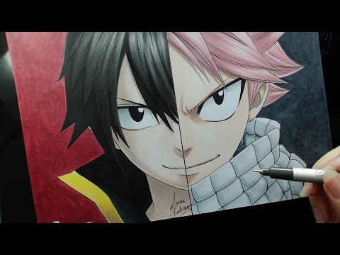 Speed Drawing - Zeref | Natsu (Fairy Tail)