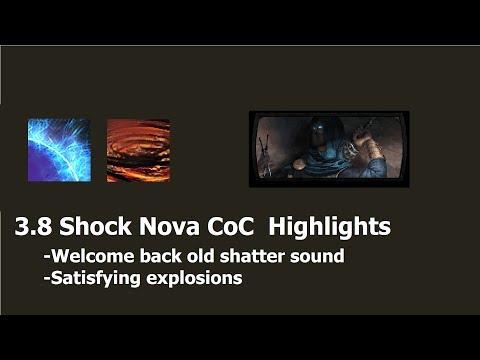 [Path of Exile 3.8] Shock Nova CoC Cyclone Build Highlights