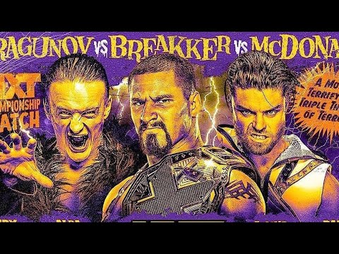 Bron Breakker Vs Ilja Dragunov Vs JD McDonagh - NXT Halloween Havoc 2022 - Highlights.