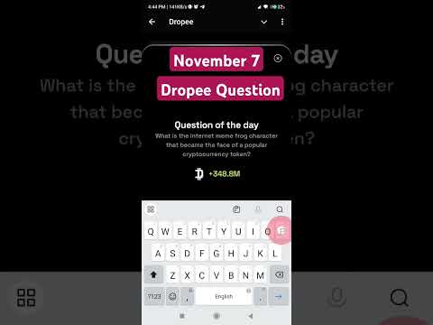 Dropee question of the day code 7 November | Dropped question of the day code | Dropee Code