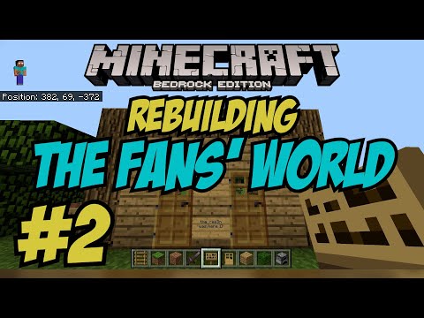 REBUILDING Ethan Gamer Fans' Minecraft World | Part 2