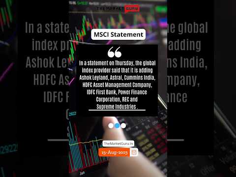 MSCI Statement: Adani's ACC removed from MSCI Global Standard India Index #adani #acc  #msci #stocks