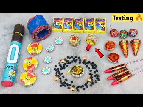 Different Types of Diwali Patakhe Experiment and Testing Fireworks Bidi Bum Fun