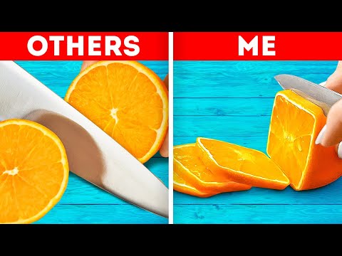 How to Peel and Slice Fruits and Vegetables Like A Pro 😎🍊