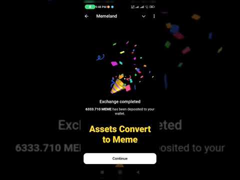 Assets Convert To Meme Token | How to convert Meme # Memeland #memelandairdrop #memelandrealorfake