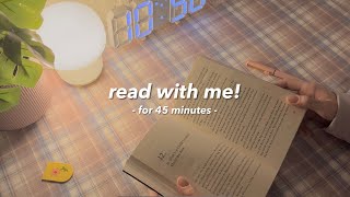 read with me 🌙 | 45 minutes + piano & rain sounds