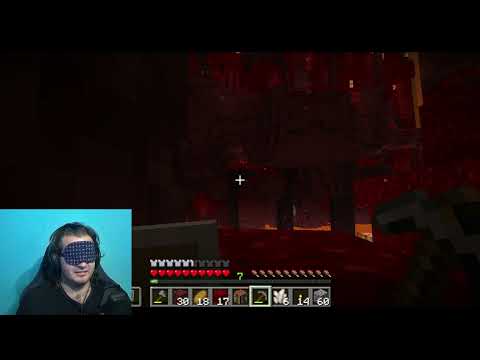 Attempting a Blindfolded Minecraft Run Take 2 - Can We Survive A Fortress?