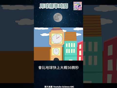 月球標準時間🌕⌚｜一分鐘科學新鮮事 EP103 #shorts