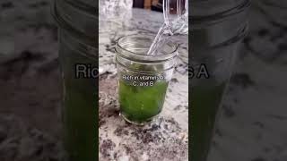 How to make drink with barley green juice powder