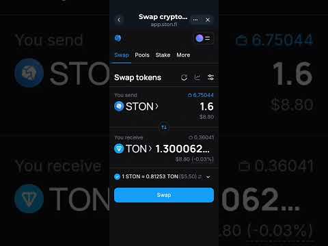 How to swap with STONfi V2