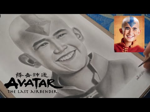 Drawing Aang, Gordon Cormier from Avatar The Last Airbender | jesar art