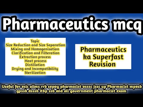 pharmaceuticsmcq#railwaypharmacistexam2024#ossscpharmacistexam2024#jssc#hssc#dsssb