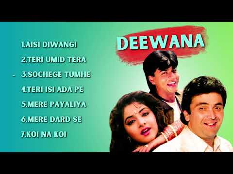 Deewana Movie All Songs || Hindi Old Songs Jukebox || Rishi Kapoor & Divya Bharti,Shahrukh Khan