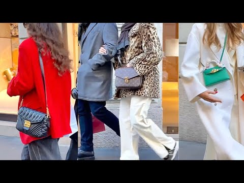 2024 ELEGANT MILAN STREET STYLE 🇮🇹FASHION TRENDS SPRING 2024 WINDOW SHOPPING #milanstreetstyle