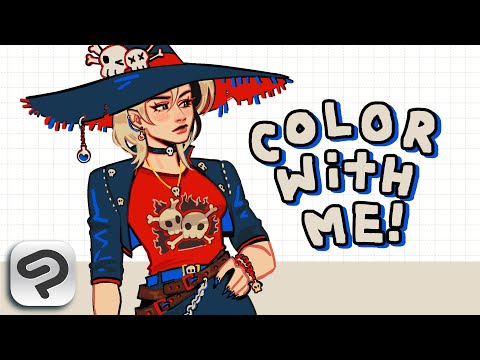 ♡ color with me! drawing and talking | CLIP STUDIO PAINT