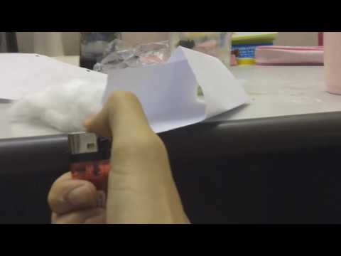 Cellulose burn test:Cotton vs Paper