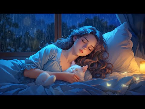 Deep Sleep Music with Rain Sounds for Stress Relief, Anxiety, Depression - Sleep Comfortably