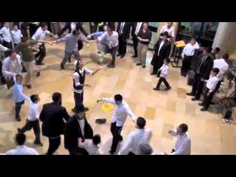 Sukkot Dancing at Aish HaTorah Jerusalem - Simchas Beis HaShoeva