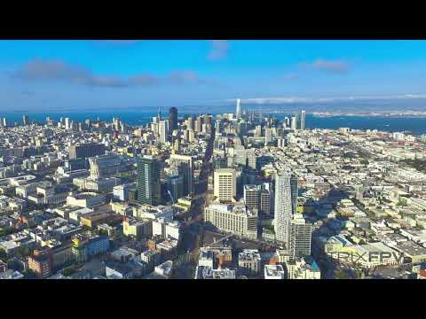 San Francisco Downtown & Market Street Areas, California v1.0 | 4K HDR | Drone | Royalty Free