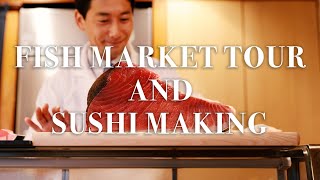 Fish Market Tour and Sushi Making in Tokyo