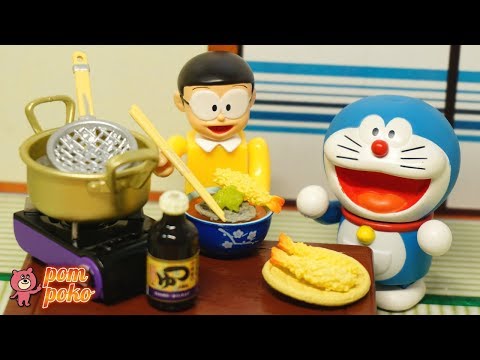 そば打ち名人ドラえもん！のび太くん食べてみて♪ / Doraemon that makes Japanese soba noodles