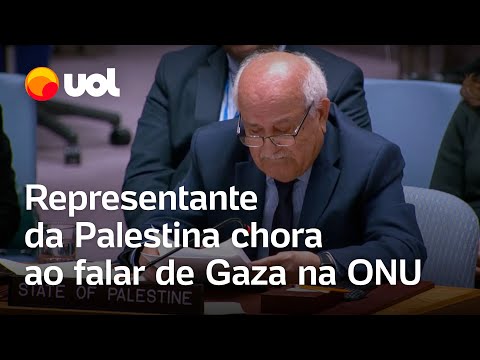 Gaza: Representante da Palestina chora na ONU ao citar médico morto por Israel