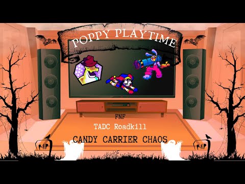 Poppy Playtime React - FNF Pomni & Jax Roadkill - TADC Candy Carrier Chaos - FNF & TADC Mod