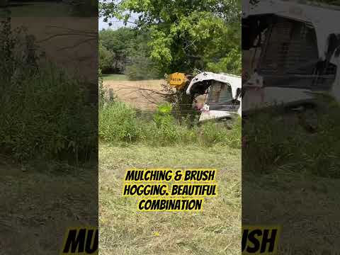 Mulcher & Brush hog. Beautiful compliment to each service #bulldogtractor