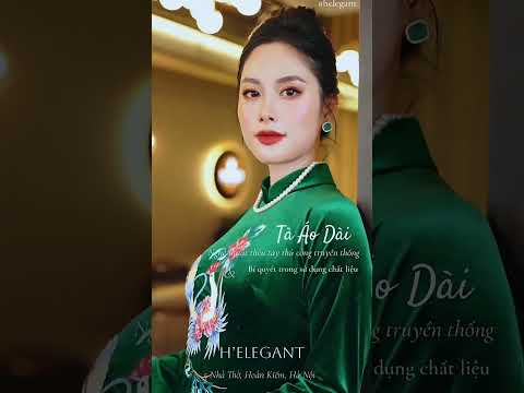 𝐇’𝐄𝐋𝐄𝐆𝐀𝐍𝐓 | “𝓣𝓪 𝓐𝓸 𝓓𝓪𝓲 𝓥𝓲𝓮𝓽𝓷𝓪𝓶” #aodai #áodàithêu #nhung #velvet #handembroidery #helegant